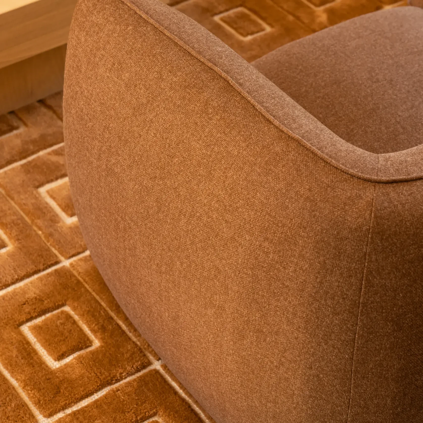 Muro 3 Seater Sofa - Fossil Chocolate gallery detail image