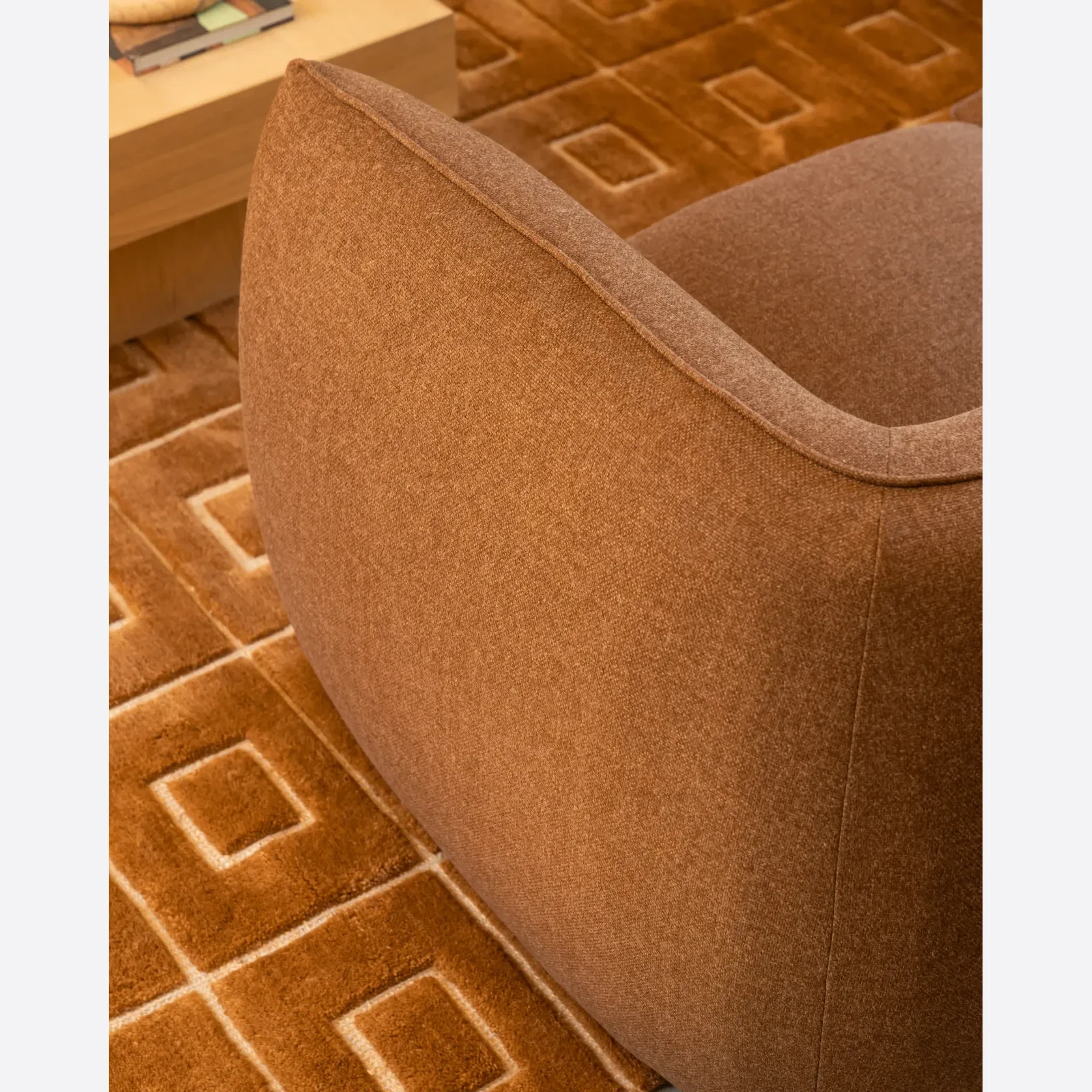 Muro 3 Seater Sofa - Fossil Chocolate gallery detail image