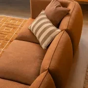 Muro 3 Seater Sofa - Fossil Chocolate gallery detail image