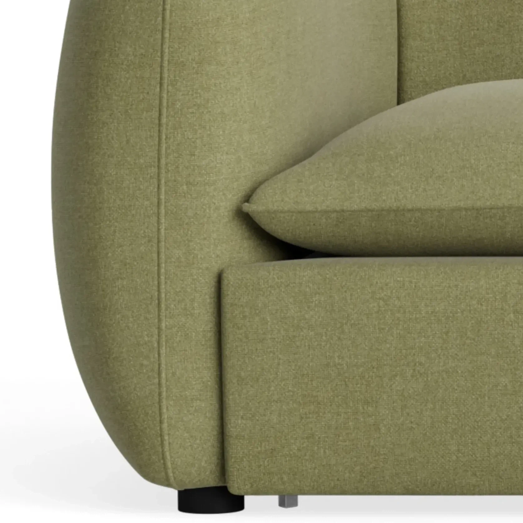 Muro 4 Seater Chaise Sofa - Fossil Eucalyptus gallery detail image