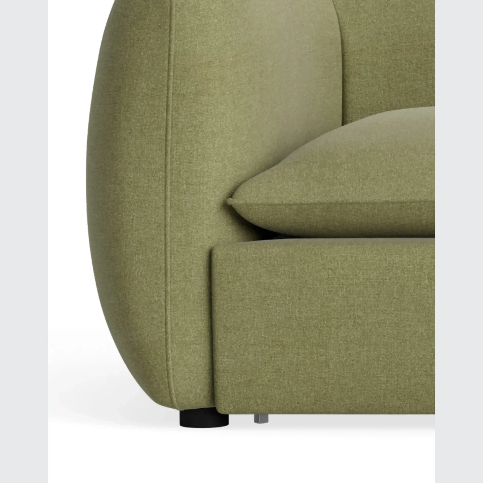 Muro 4 Seater Chaise Sofa - Fossil Eucalyptus gallery detail image