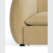 Muro 4 Seater Chaise Sofa - Silas Honey gallery detail image