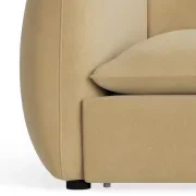 Muro 4 Seater Chaise Sofa - Silas Honey gallery detail image