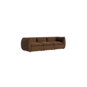 Muro 4 Seater Sofa - Fossil Chocolate gallery detail image