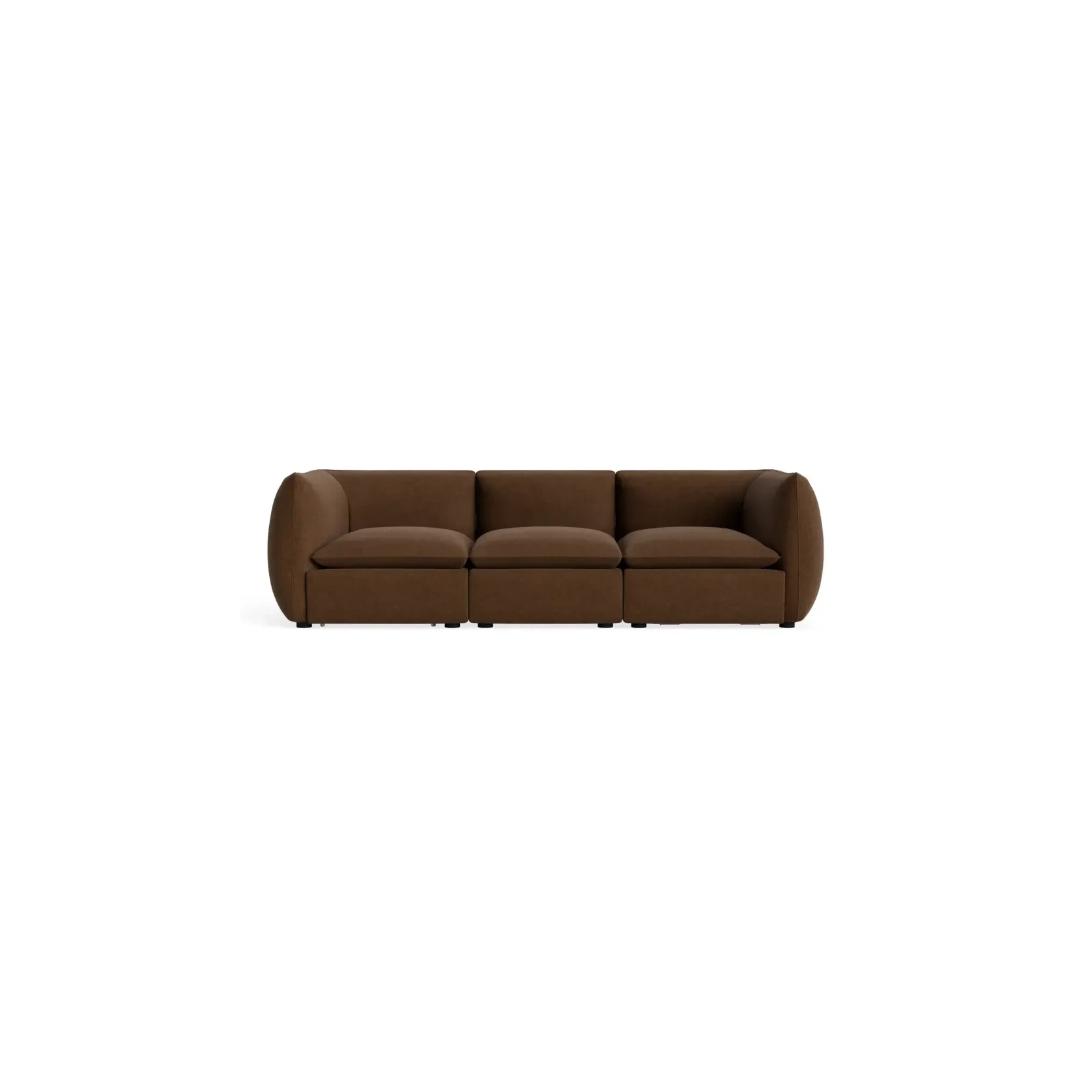 Muro 4 Seater Sofa - Fossil Chocolate gallery detail image