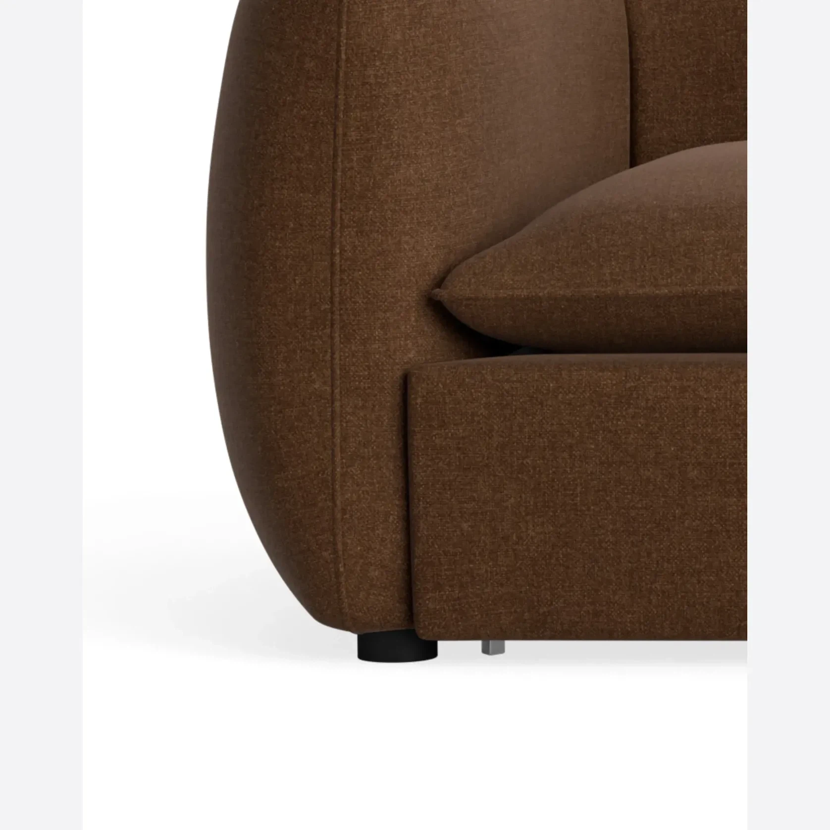 Muro 4 Seater Sofa - Fossil Chocolate gallery detail image