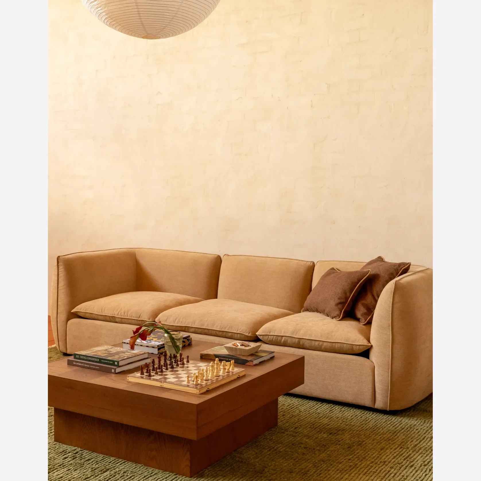 Muro 4 Seater Sofa - Silas Honey gallery detail image