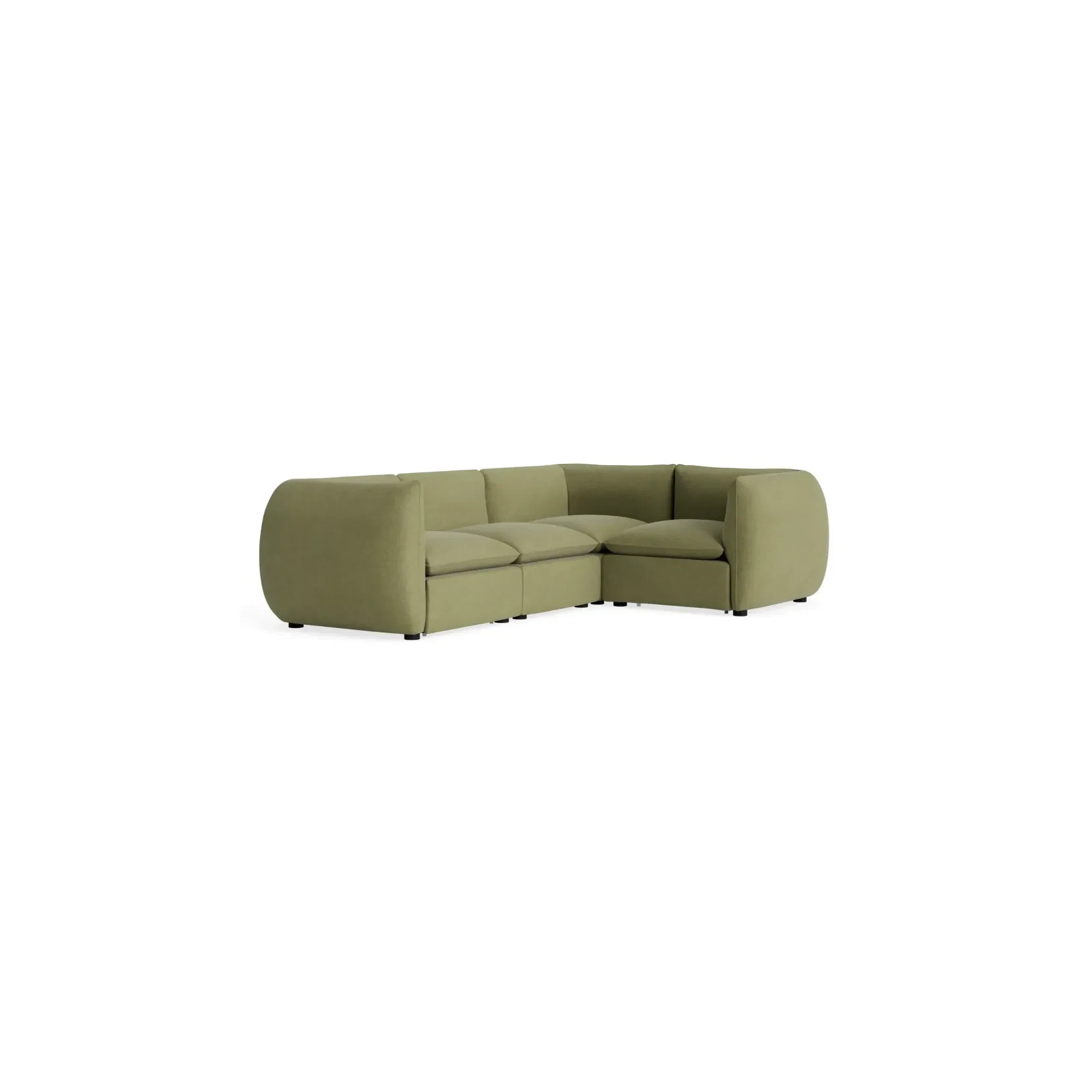 Muro Closed Chaise Sofa - Fossil Eucalyptus gallery detail image