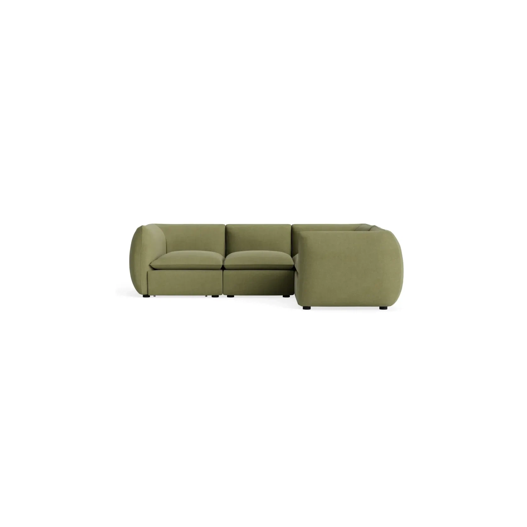 Muro Closed Chaise Sofa - Fossil Eucalyptus gallery detail image