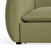 Muro Closed Chaise Sofa - Fossil Eucalyptus gallery detail image