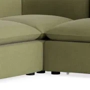 Muro Closed Chaise Sofa - Fossil Eucalyptus gallery detail image