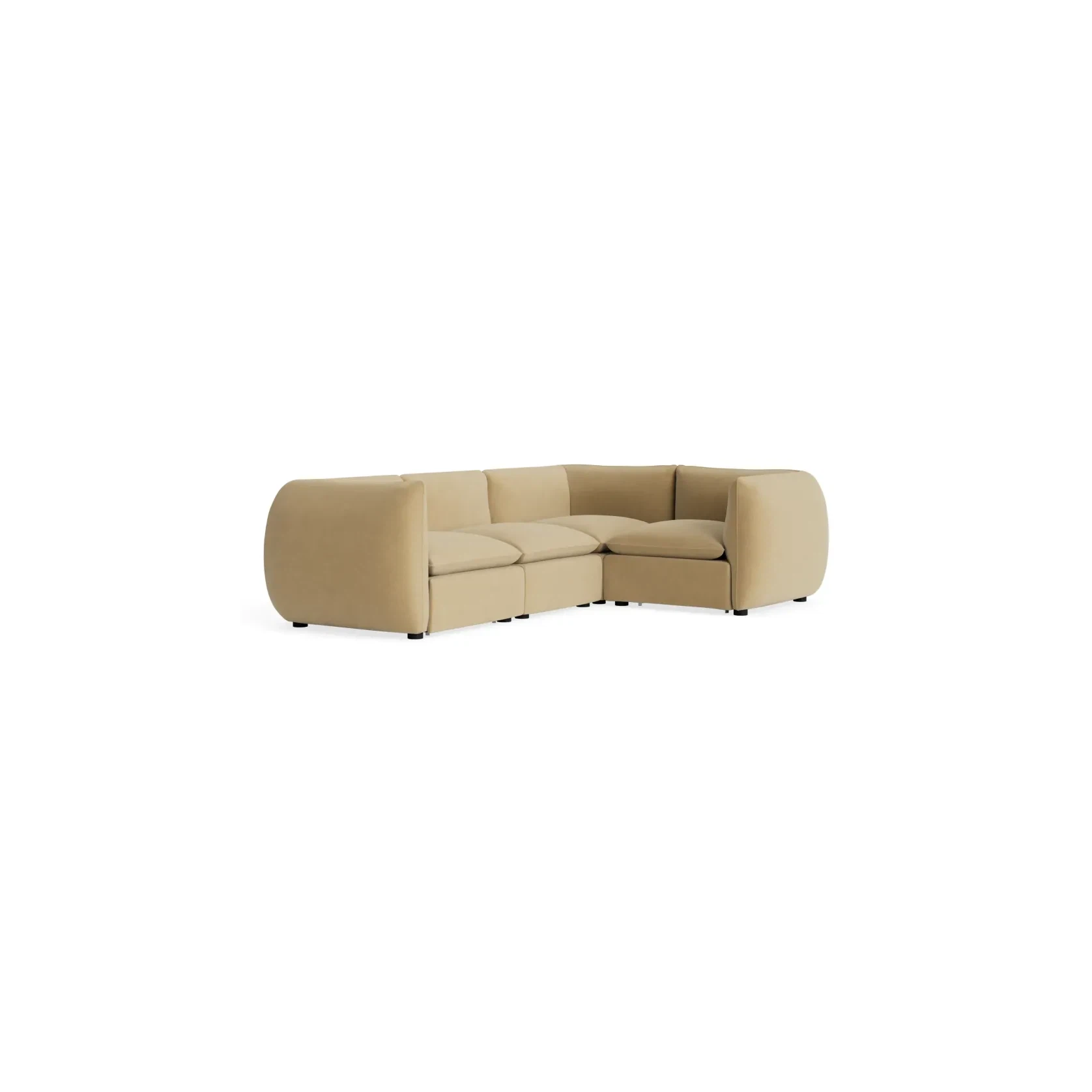 Muro Closed Chaise Sofa - Silas Honey gallery detail image