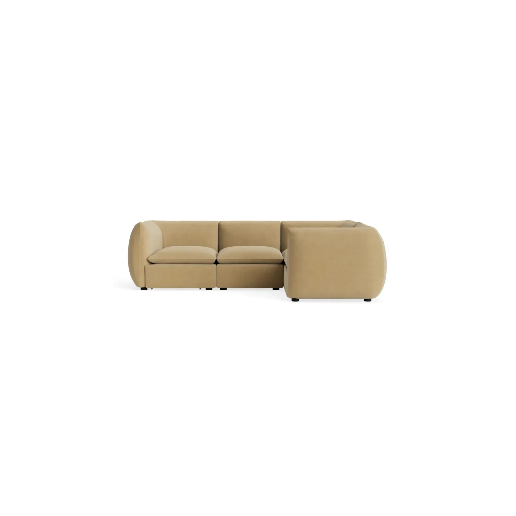 Muro Closed Chaise Sofa - Silas Honey gallery detail image