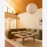 Muro Large Corner Sofa - Fossil Eucalyptus gallery detail image