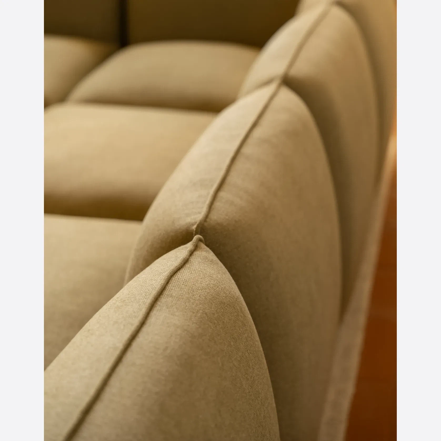 Muro Large Corner Sofa - Fossil Eucalyptus gallery detail image