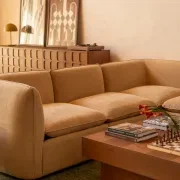 Muro Large Corner Sofa - Silas Honey gallery detail image