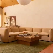 Muro Large Corner Sofa - Silas Honey gallery detail image