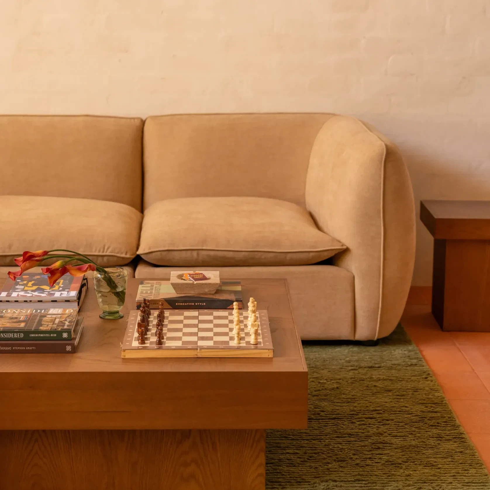 Muro Large Corner Sofa - Silas Honey gallery detail image