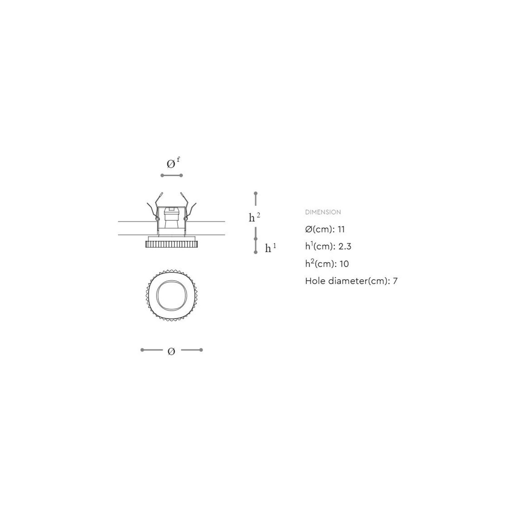 Uri Glass Downlight gallery detail image