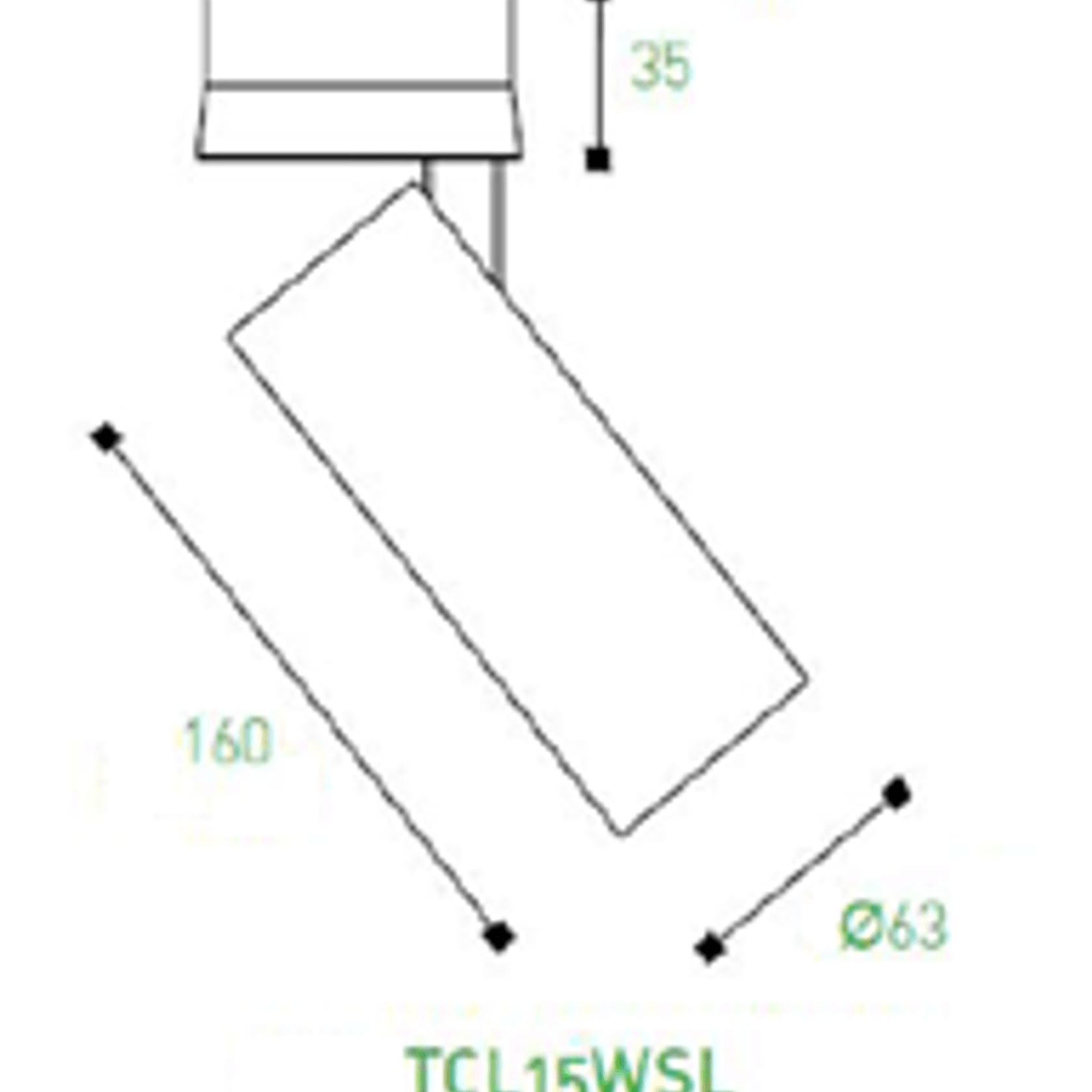 Omni Directional Can Light Surface Mounted Long gallery detail image