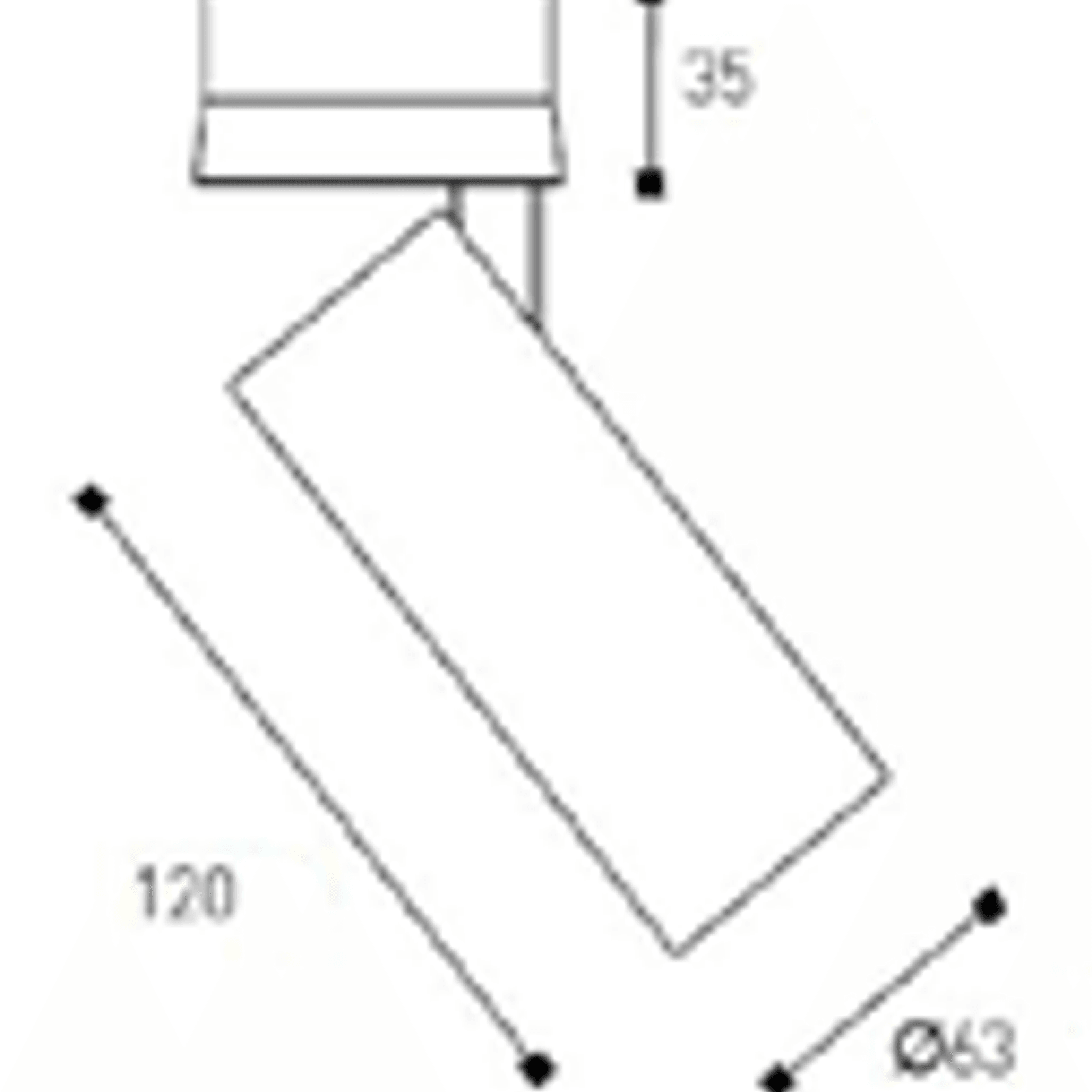 Omni Directional Can Light Surface Mounted Long gallery detail image