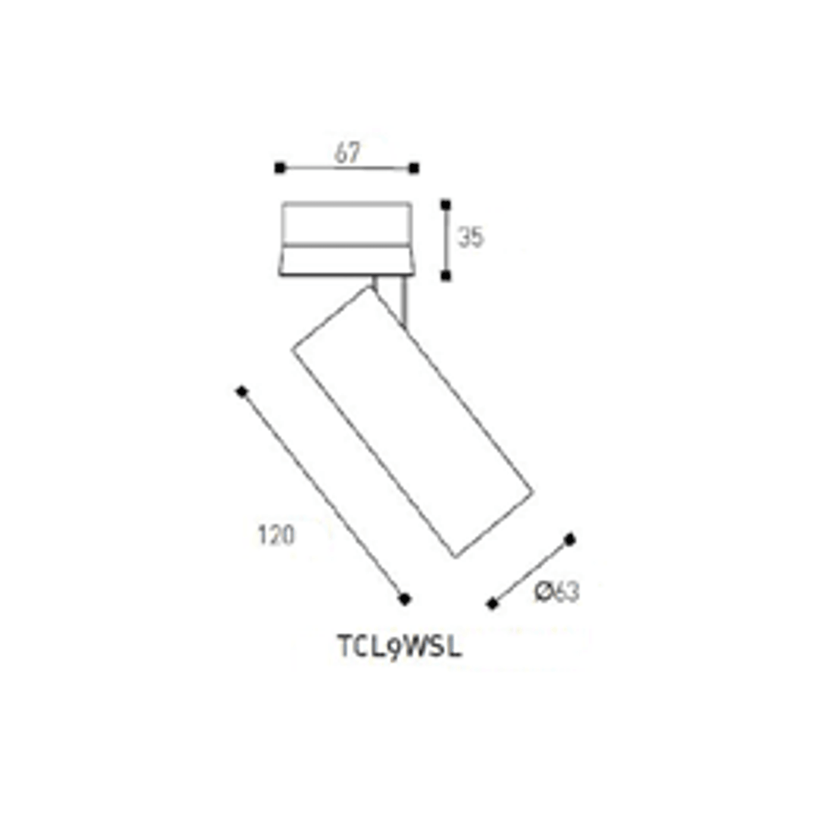 Omni Directional Can Light Surface Mounted Long gallery detail image