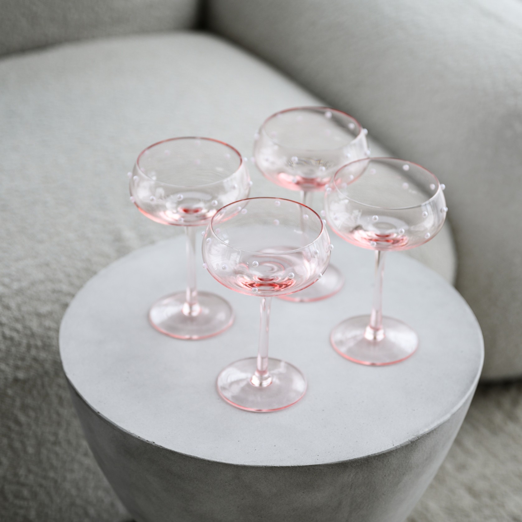 The Perfect Pearl Coupe - Set of 4 Blush gallery detail image