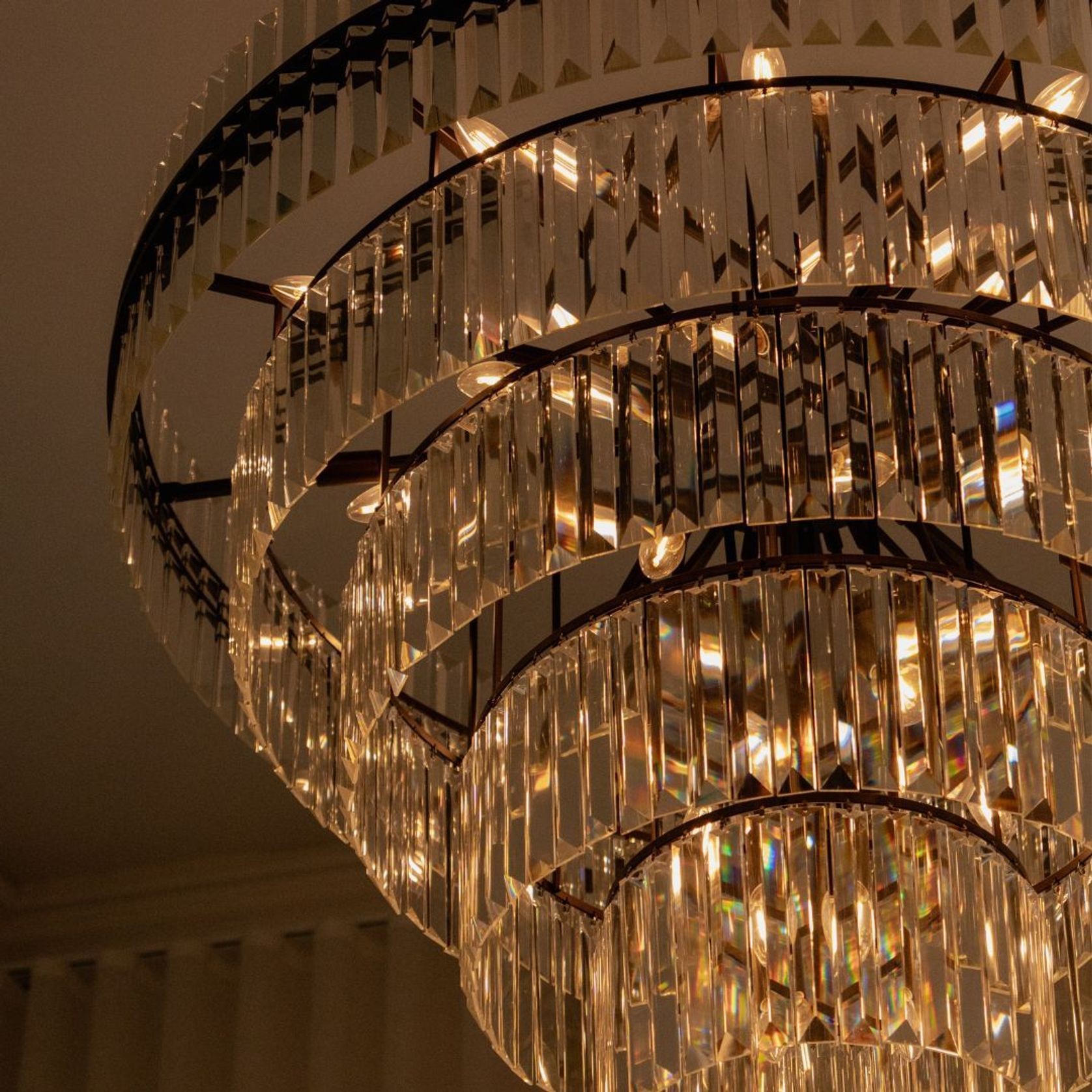 Ashton Collection - Five Tier Chandelier - Warm Bronze - W:120cm gallery detail image