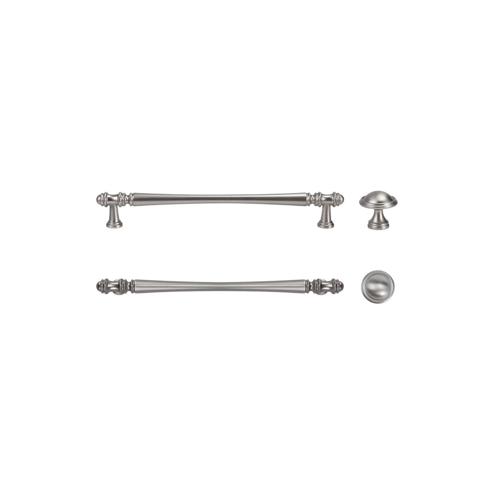 Hampton Style Kitchen Handles Toorak Nickel/Chrome gallery detail image