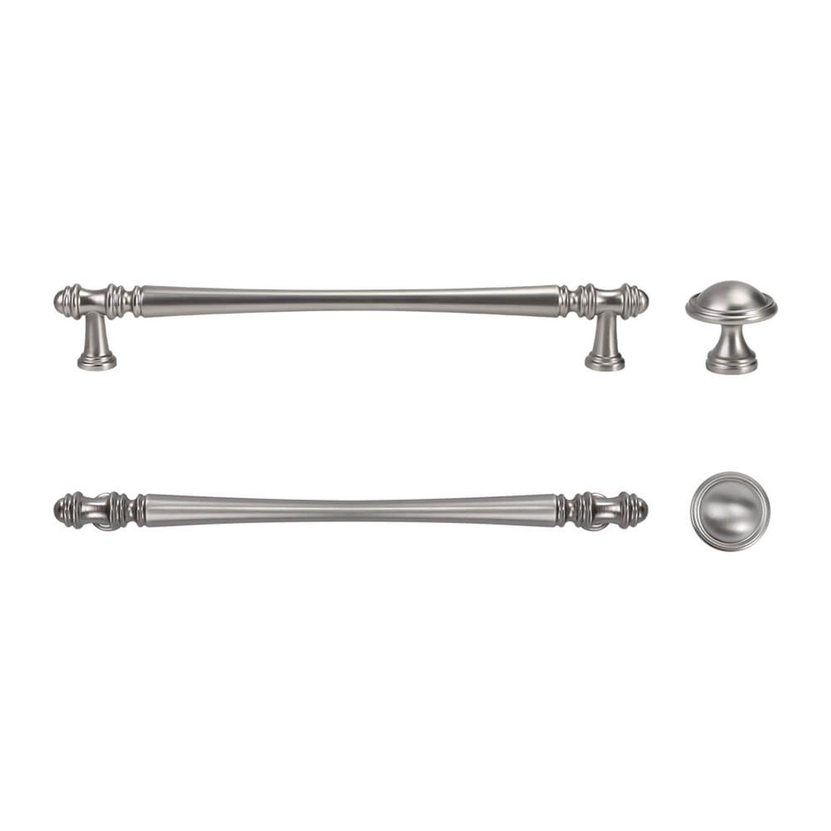 Hampton Style Kitchen Handles Toorak Nickel/Chrome gallery detail image
