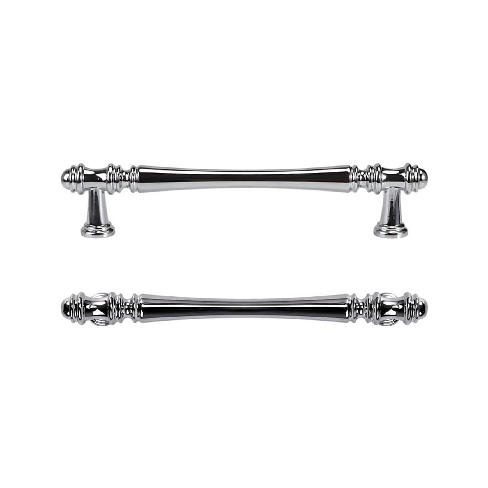 Hampton Style Kitchen Handles Toorak Nickel/Chrome gallery detail image