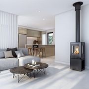 Visionline Pera Freestanding 3 x Sided Wood Fireplace gallery detail image