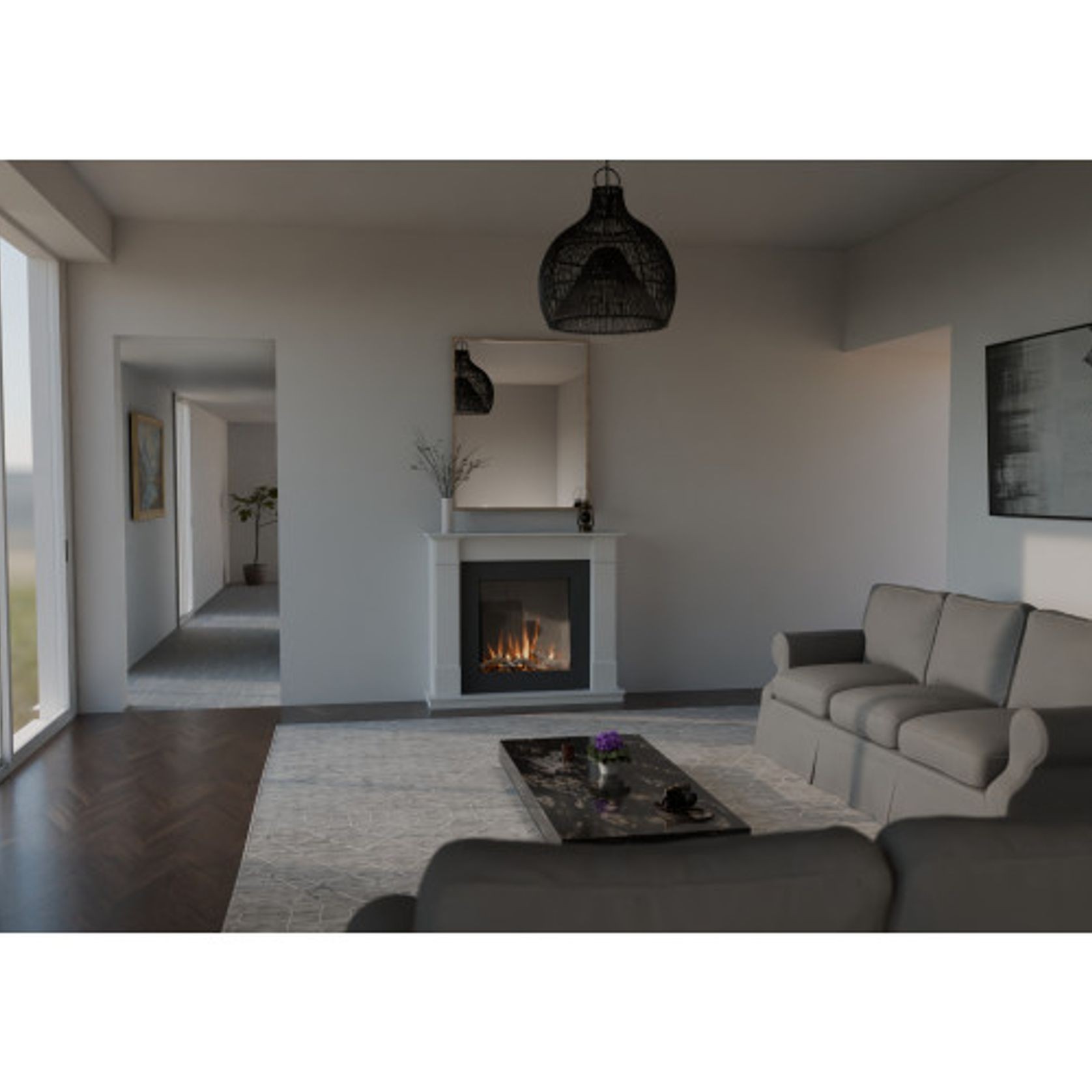 VisionLINE Linear Electric Fireplace gallery detail image