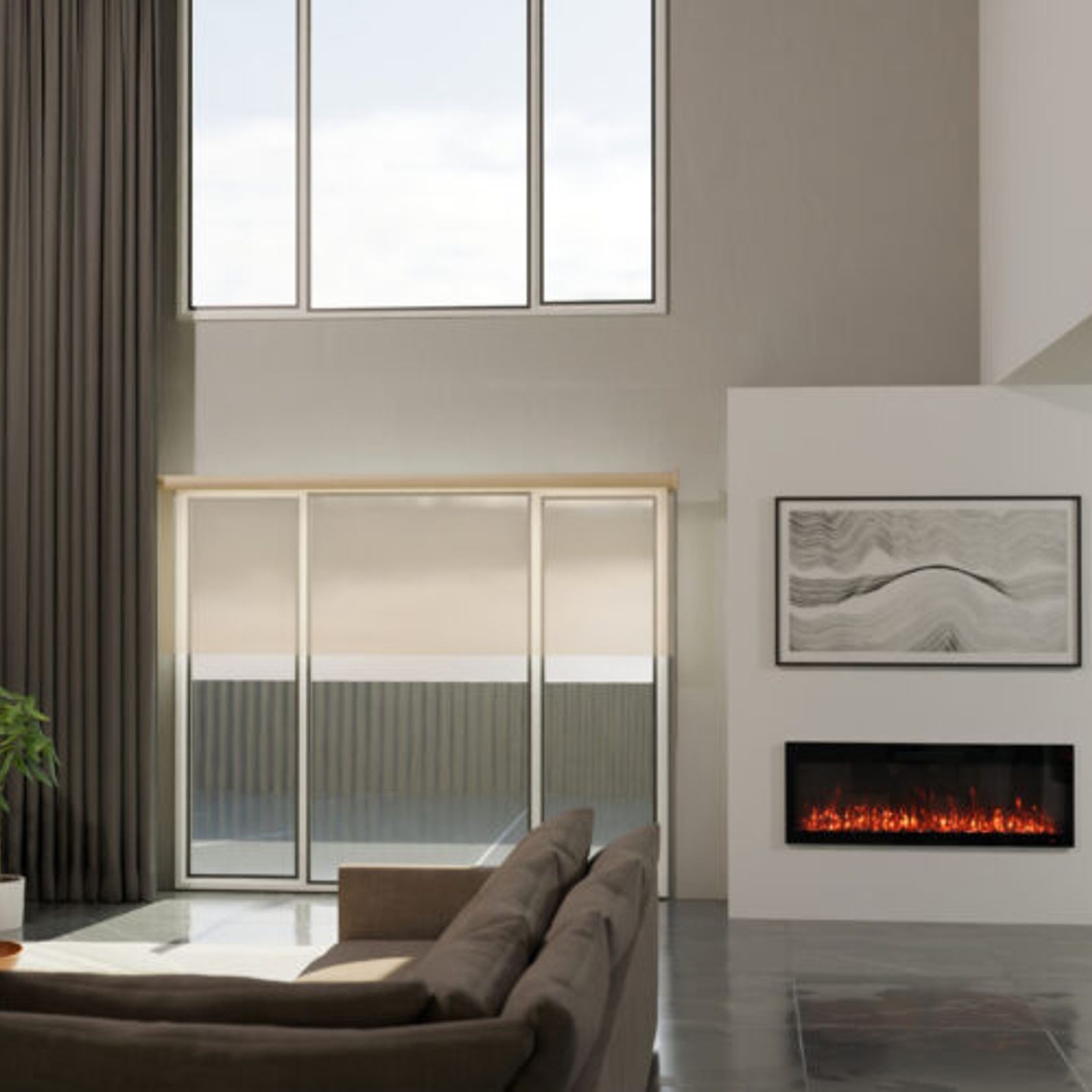 VisionLINE Linear Electric Fireplace gallery detail image