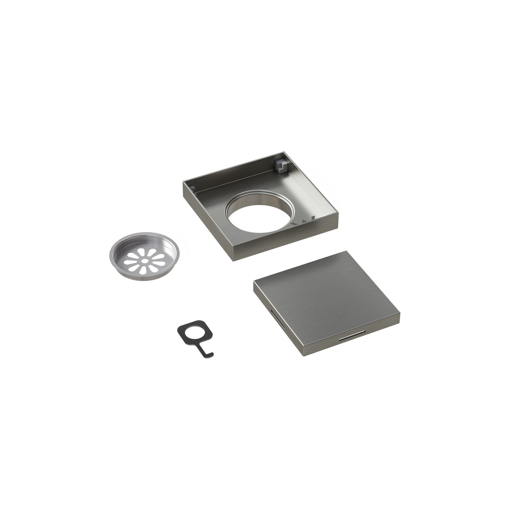 Versa Square Tiled Shower Waste & Full Undermount Kit gallery detail image