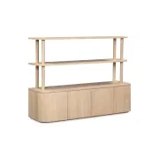 Breeze Shelving Unit Medium - Oak gallery detail image