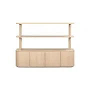Breeze Shelving Unit Medium - Oak gallery detail image