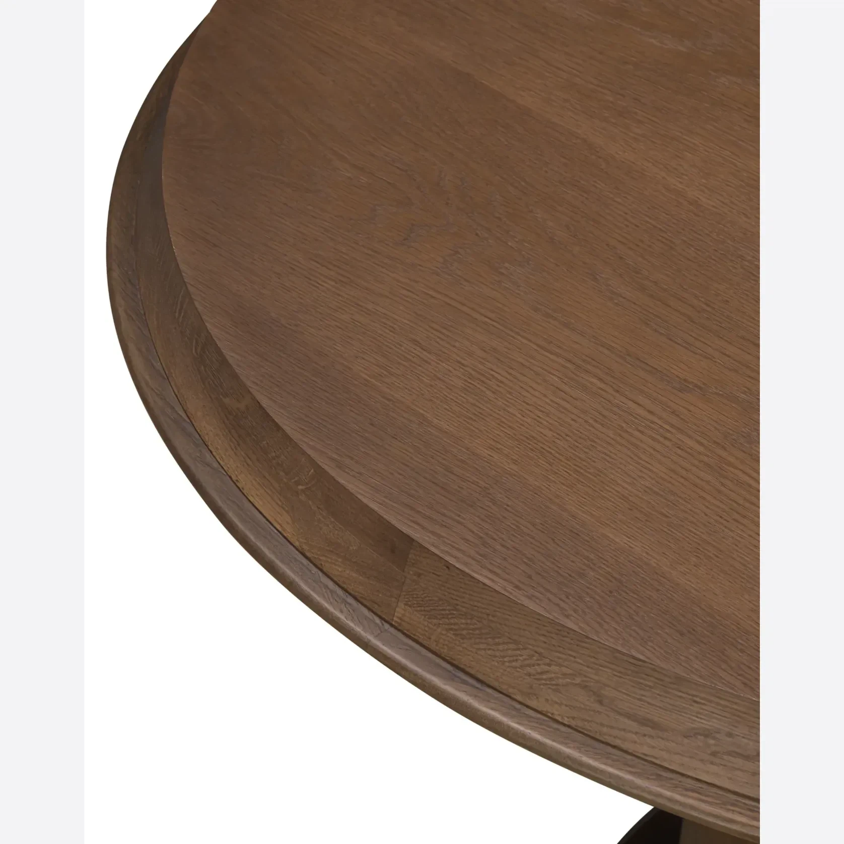 Tone Round Dining Table 120cm - Deep Oak gallery detail image