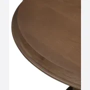 Tone Round Dining Table 120cm - Deep Oak gallery detail image