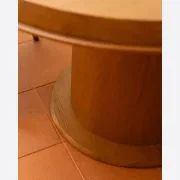 Tone Round Dining Table 120cm - Deep Oak gallery detail image