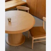 Tone Round Dining Table 120cm - Oak gallery detail image