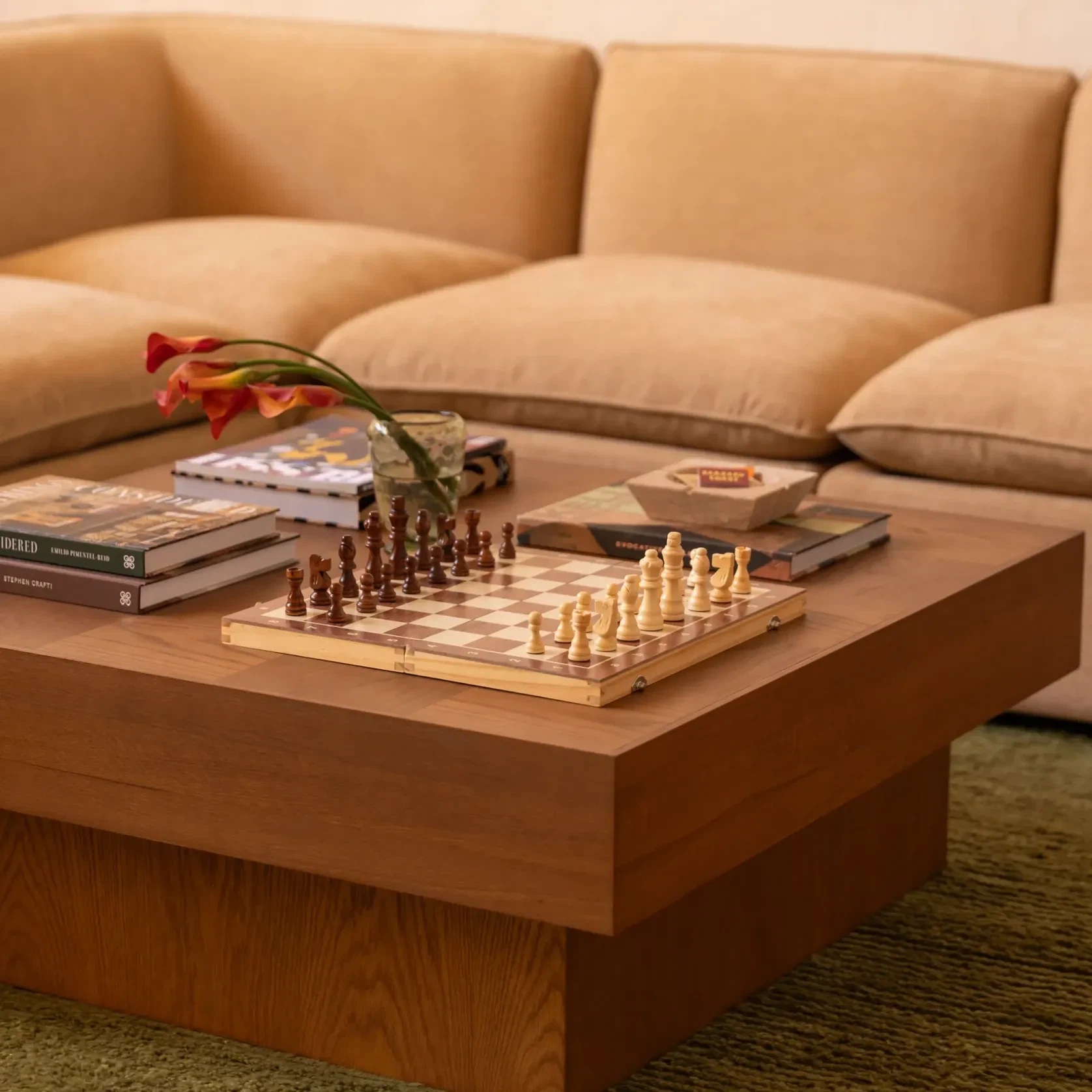 Check Coffee Table - Deep Oak gallery detail image