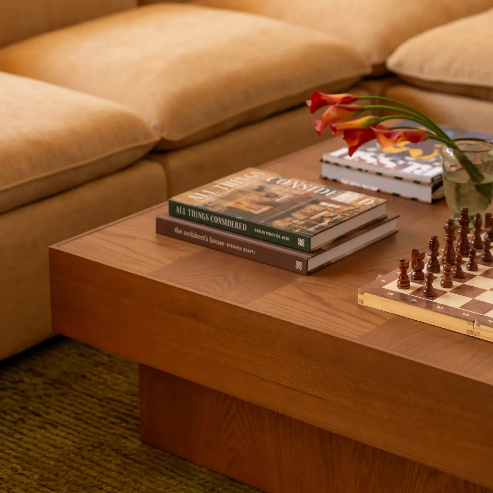 Check Coffee Table - Deep Oak gallery detail image