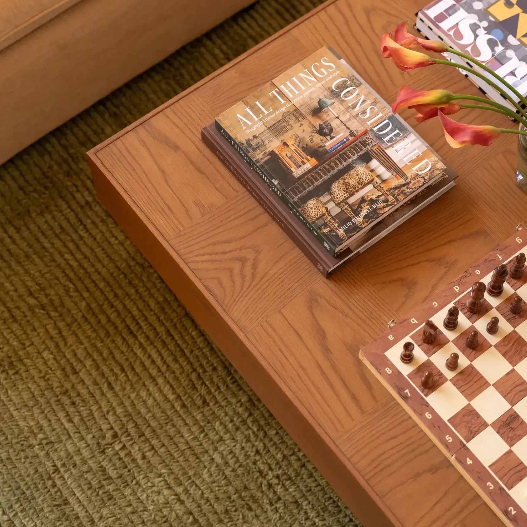 Check Coffee Table - Deep Oak gallery detail image