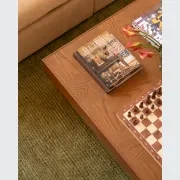 Check Coffee Table - Deep Oak gallery detail image