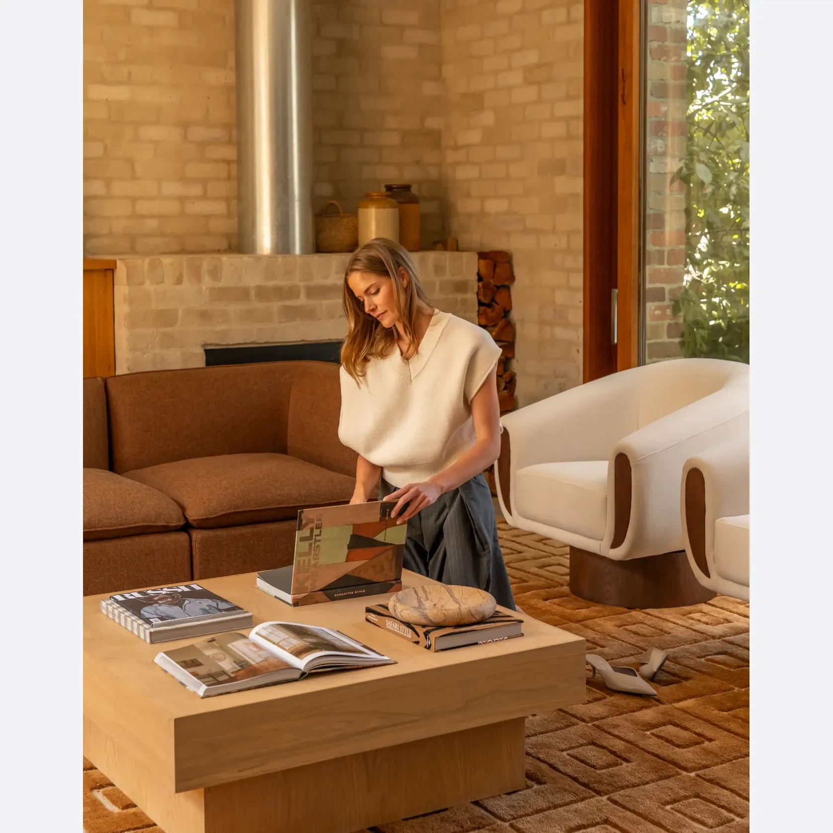 Check Side Table - Oak gallery detail image