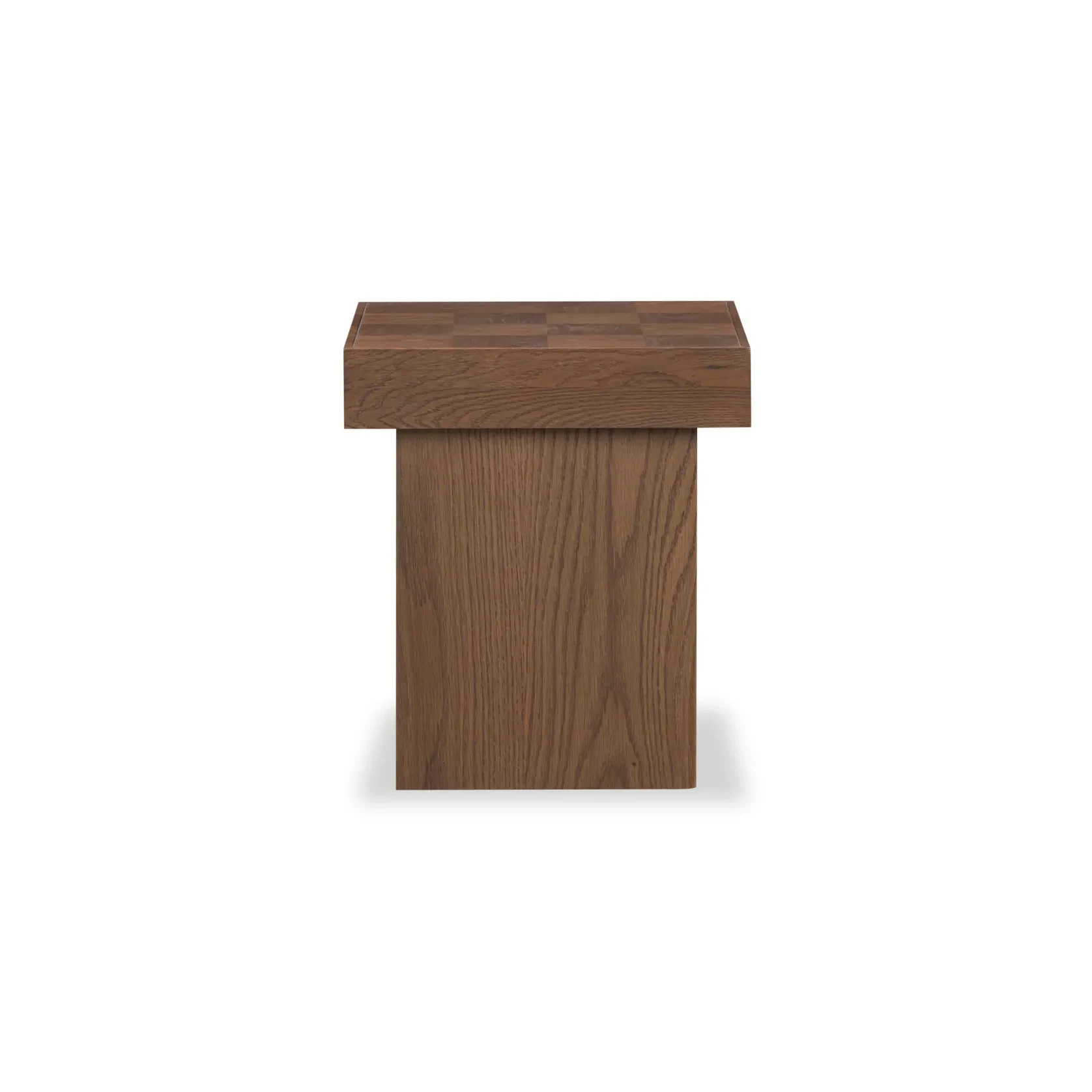 Check Side Table - Deep Oak gallery detail image
