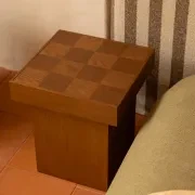 Check Side Table - Deep Oak gallery detail image