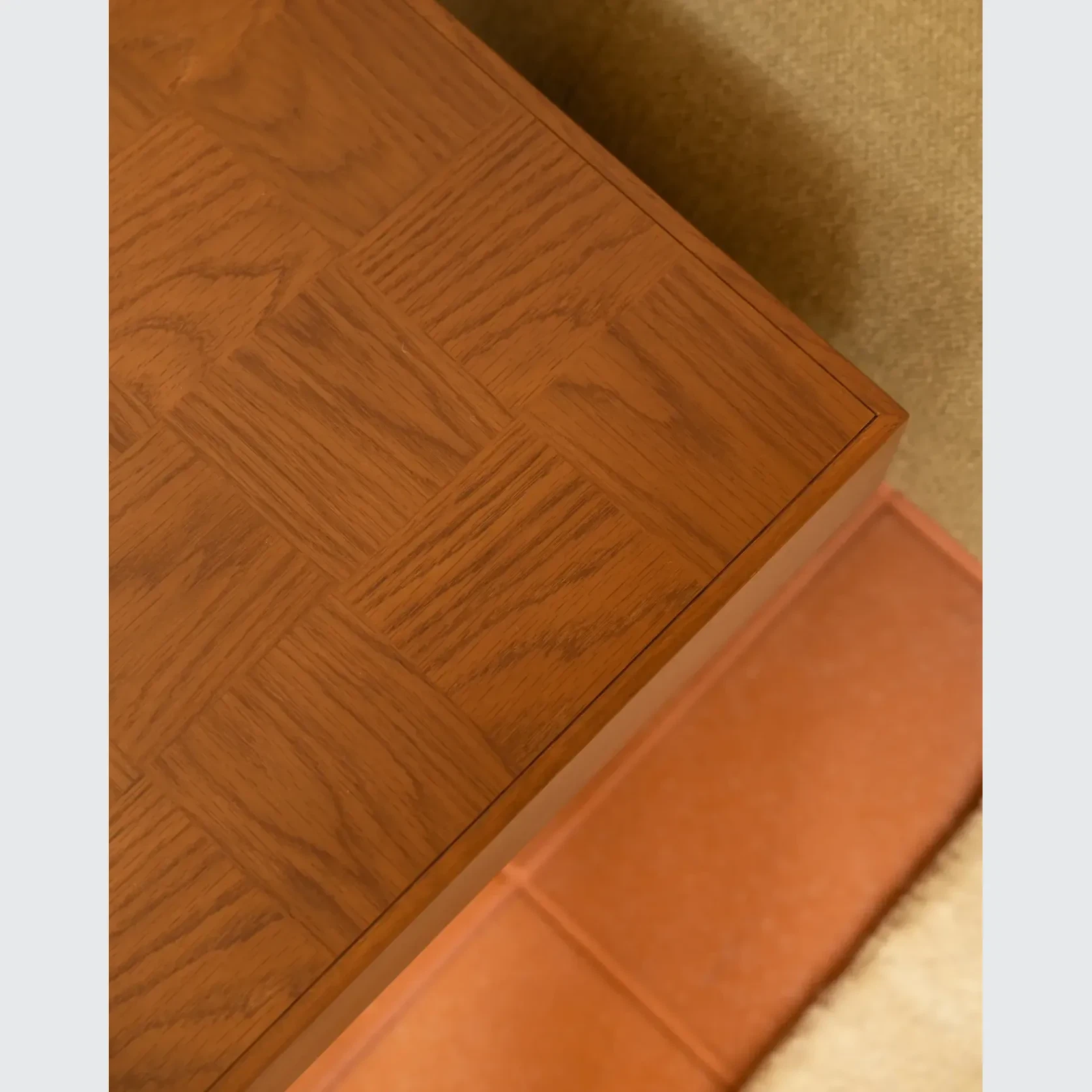 Check Side Table - Deep Oak gallery detail image