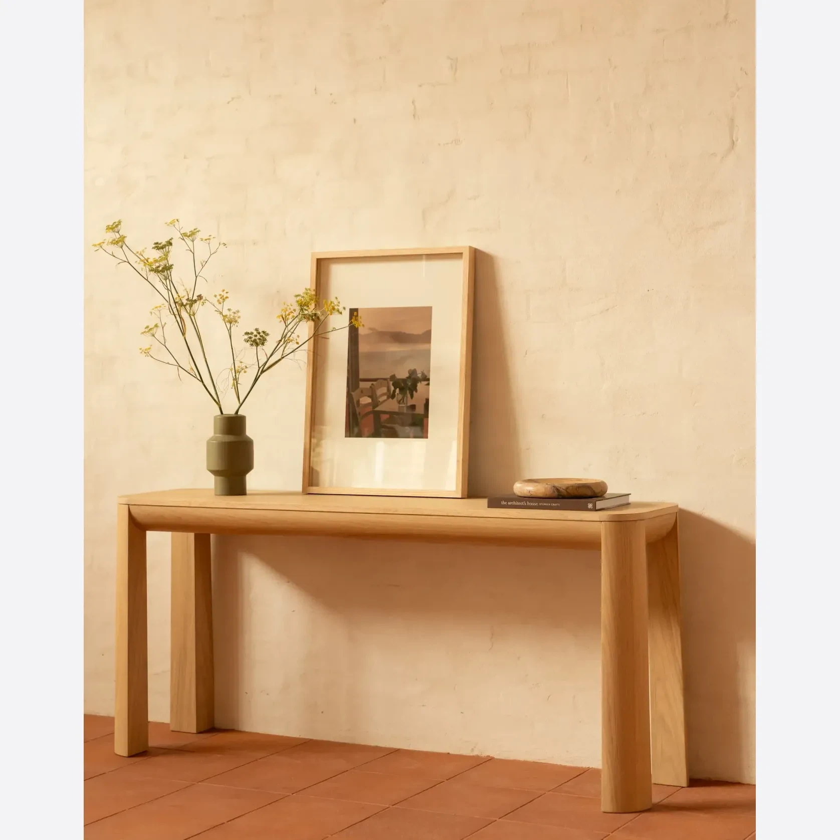 Quart Console Table 170cm - Oak gallery detail image